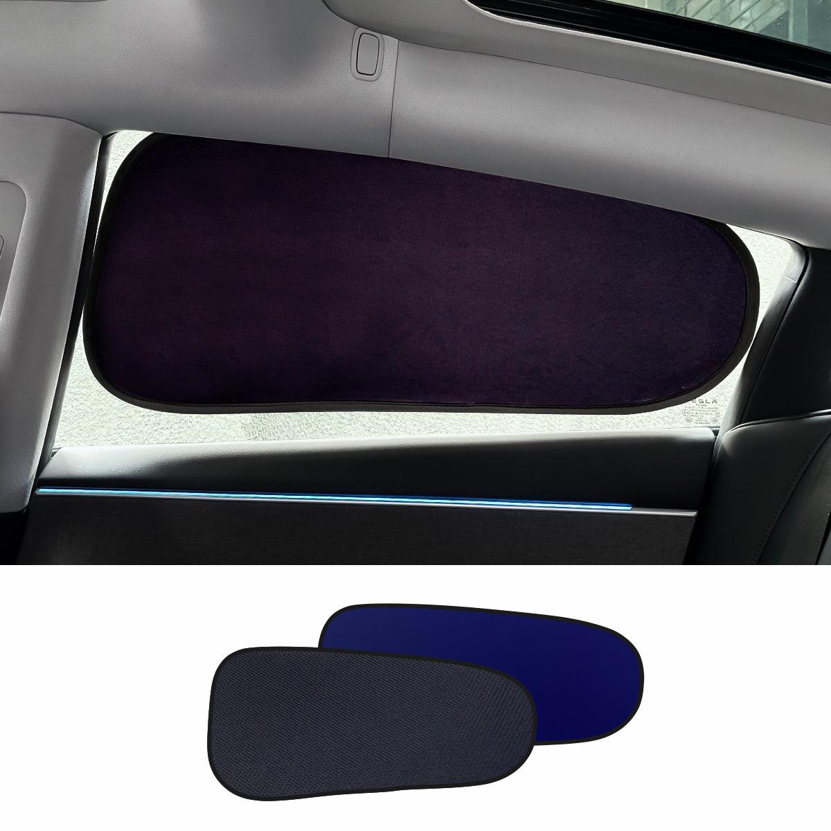 Static Cling Mesh Insulated Side Window Sunshade For Tesla Model 3 - Evooor