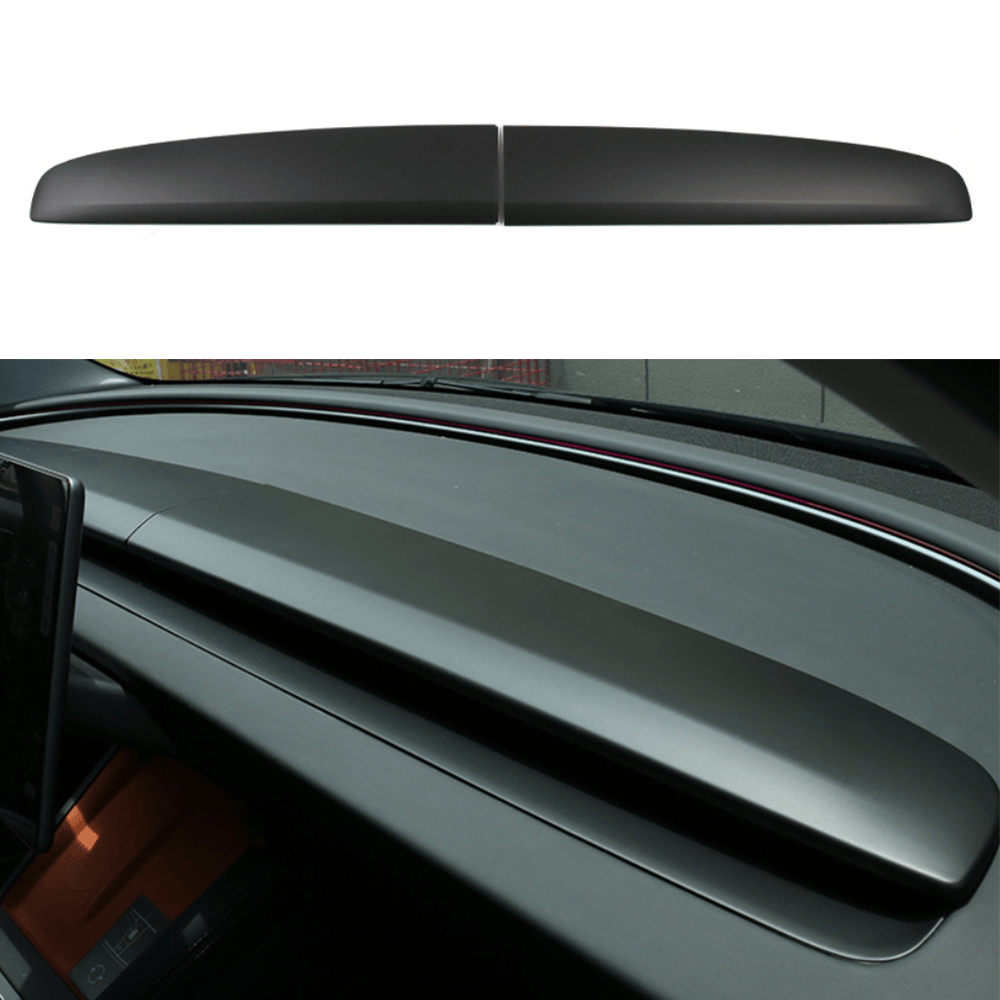 Carbon Fiber Pattern Split Dashboard Cover and Air Outlet Cover Set for Tesla Model 3 - Compatible with Highland 2024+ - Evooor