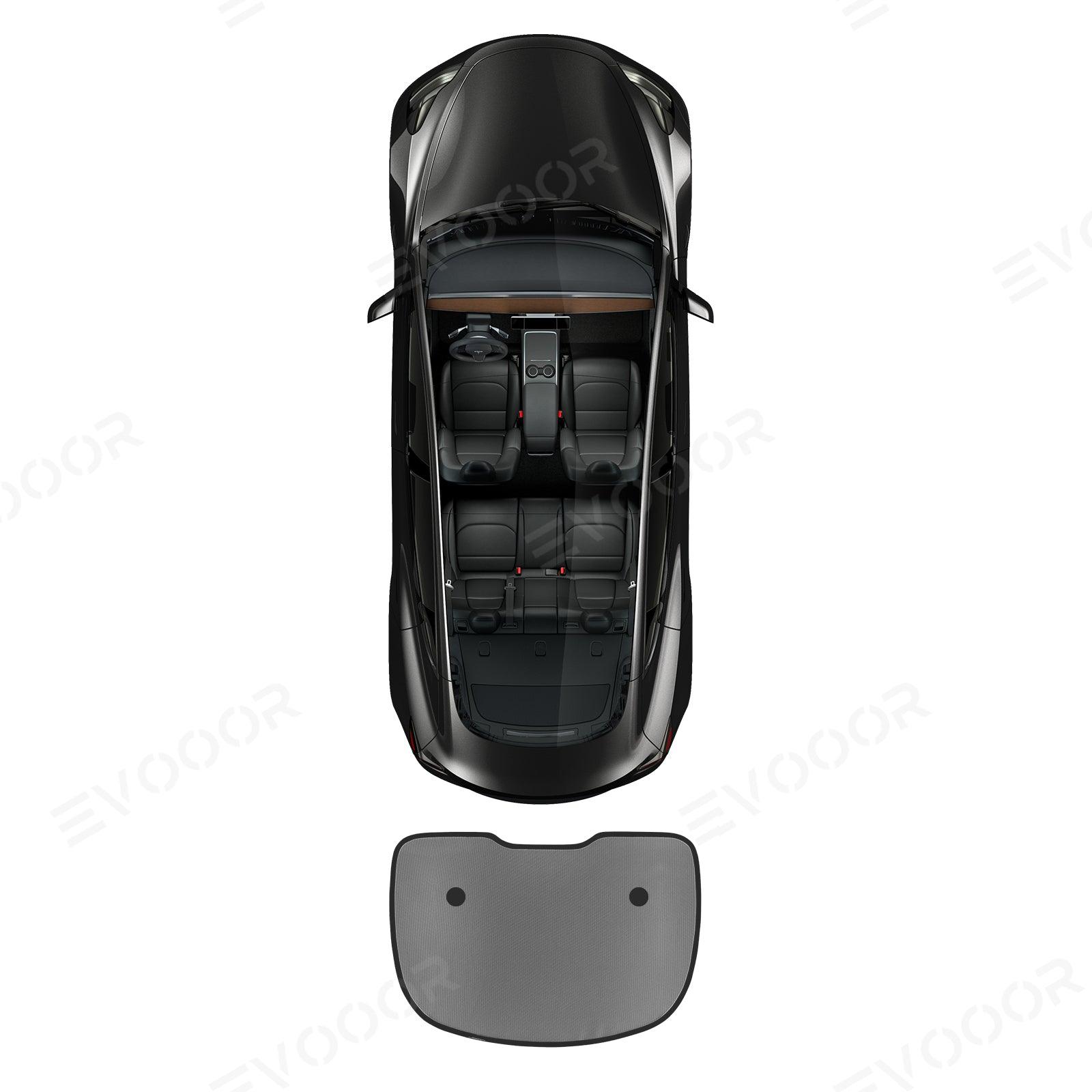 Model Y Mesh Sunroof Shades Foldable UV Protection For Tesla(2020-2024) - Evooor