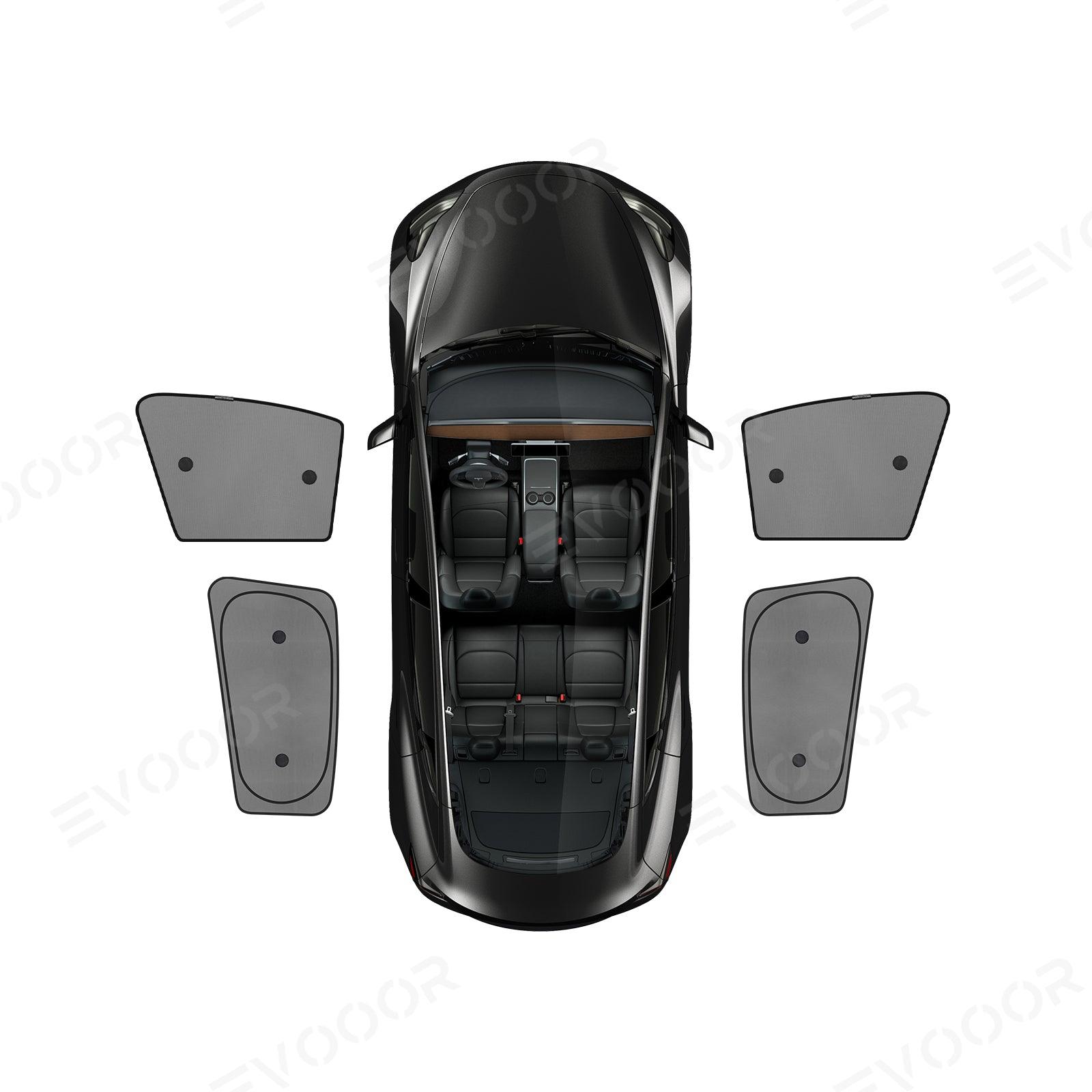 Model Y Mesh Sunroof Shades Foldable UV Protection For Tesla(2020-2024) - Evooor