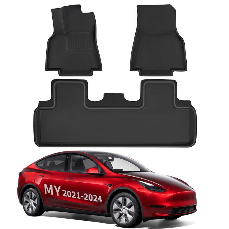 Tesla All Weather XPE Interior Floor Mats Cargo Liners Set for 2021-2024 Model Y 5 Seater - Evooor