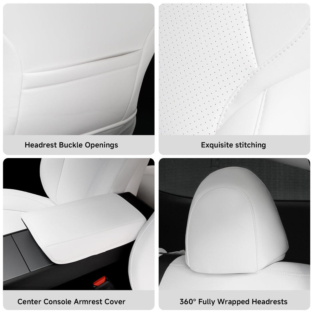 All-Inclusive Seat Cover for New Tesla Model Y Juniper 2025+ (With Launch Series Embroidery Logo) - Evooor