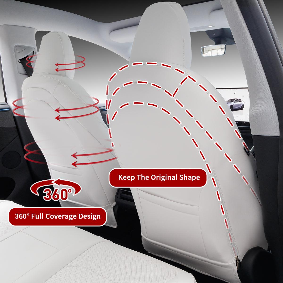 All-Inclusive Seat Cover for New Tesla Model Y Juniper 2025+ (With Launch Series Embroidery Logo) - Evooor