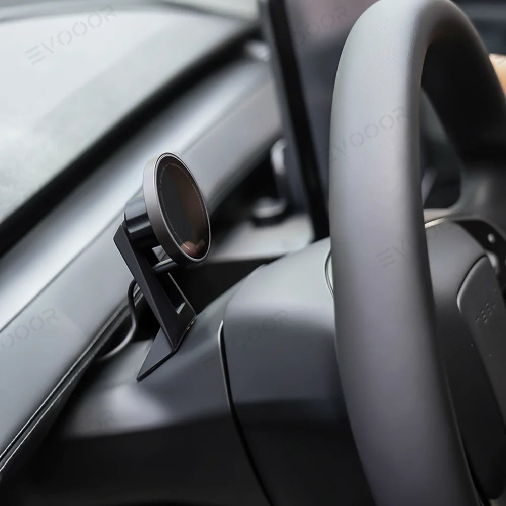 Model Support de téléphone magnétique pour tableau de bord et volant 3/Y, avec chargeur sans fil MagSafe. Tesla (2017-2025) 