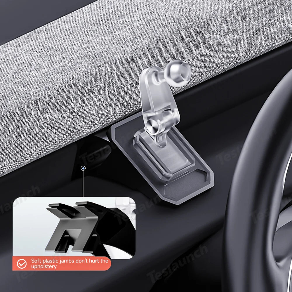 Tesla Model Y & Model 3 Magnetic Phone Mount with Silicone Protection - Secure Holder for Juniper 2025+ & Highland 2024+ - Evooor