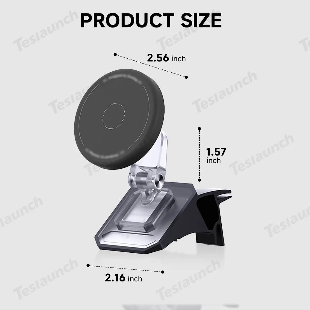 Tesla Model Y & Model 3 Magnetic Phone Mount with Silicone Protection - Secure Holder for Juniper 2025+ & Highland 2024+ - Evooor
