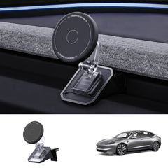 Tesla Model Y & Model 3 Magnetic Phone Mount with Silicone Protection - Secure Holder for Juniper 2025+ & Highland 2024+ - Evooor