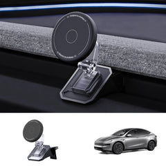 Tesla Model Y & Model 3 Magnetic Phone Mount with Silicone Protection - Secure Holder for Juniper 2025+ & Highland 2024+ - Evooor