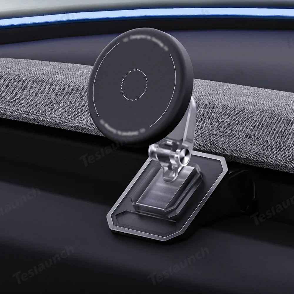 Tesla Model Y & Model 3 Magnetic Phone Mount with Silicone Protection - Secure Holder for Juniper 2025+ & Highland 2024+ - Evooor