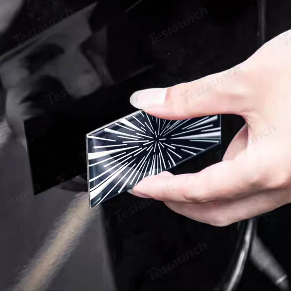 Highland 2024+ Tesla Model 3 Magnetic Time Tunnel Rear Emblem Badge Kit for Enhanced Style - Evooor