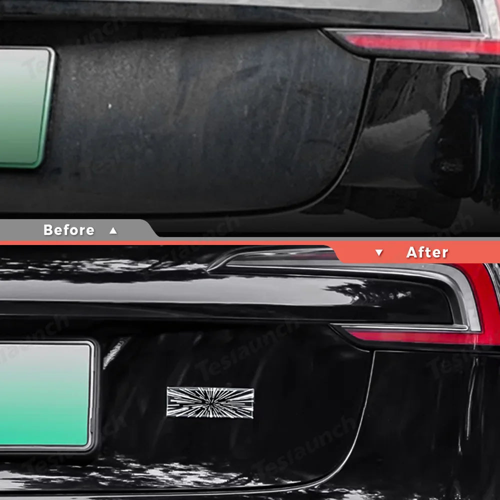 Highland 2024+ Tesla Model 3 Magnetic Time Tunnel Rear Emblem Badge Kit for Enhanced Style - Evooor