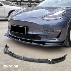 Model 3 Front Bumper Lip Kit For Tesla  (2017-2023)
