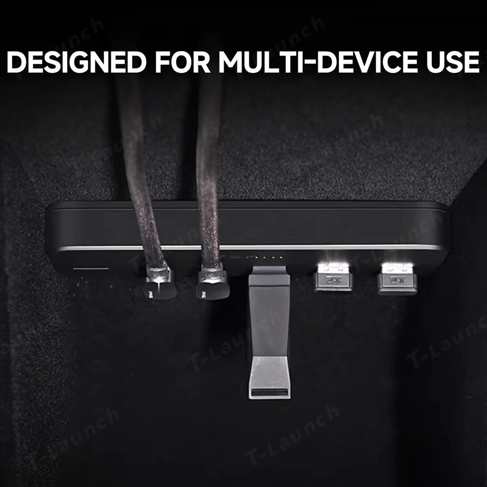 Tesla Model 3/Y Docking Station-6-in-1 USB Hub Expansion Adapter