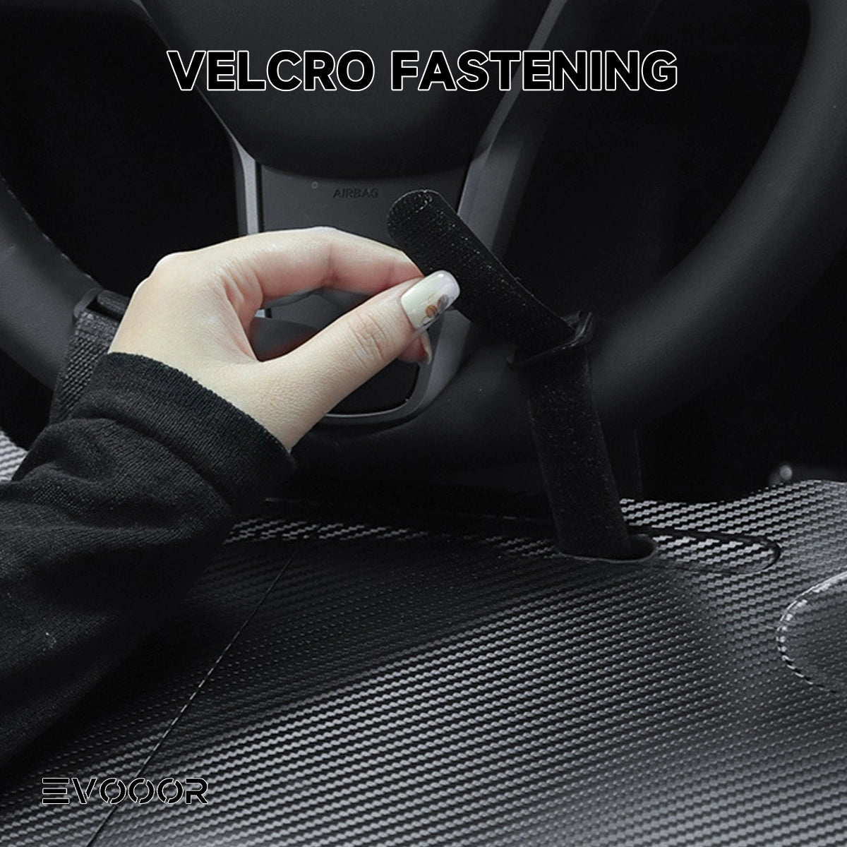 Skládací stůl na volant pro Tesla Model 3/Y - Pevná deska z vysokohustotního materiálu, přenosný a pohodlný