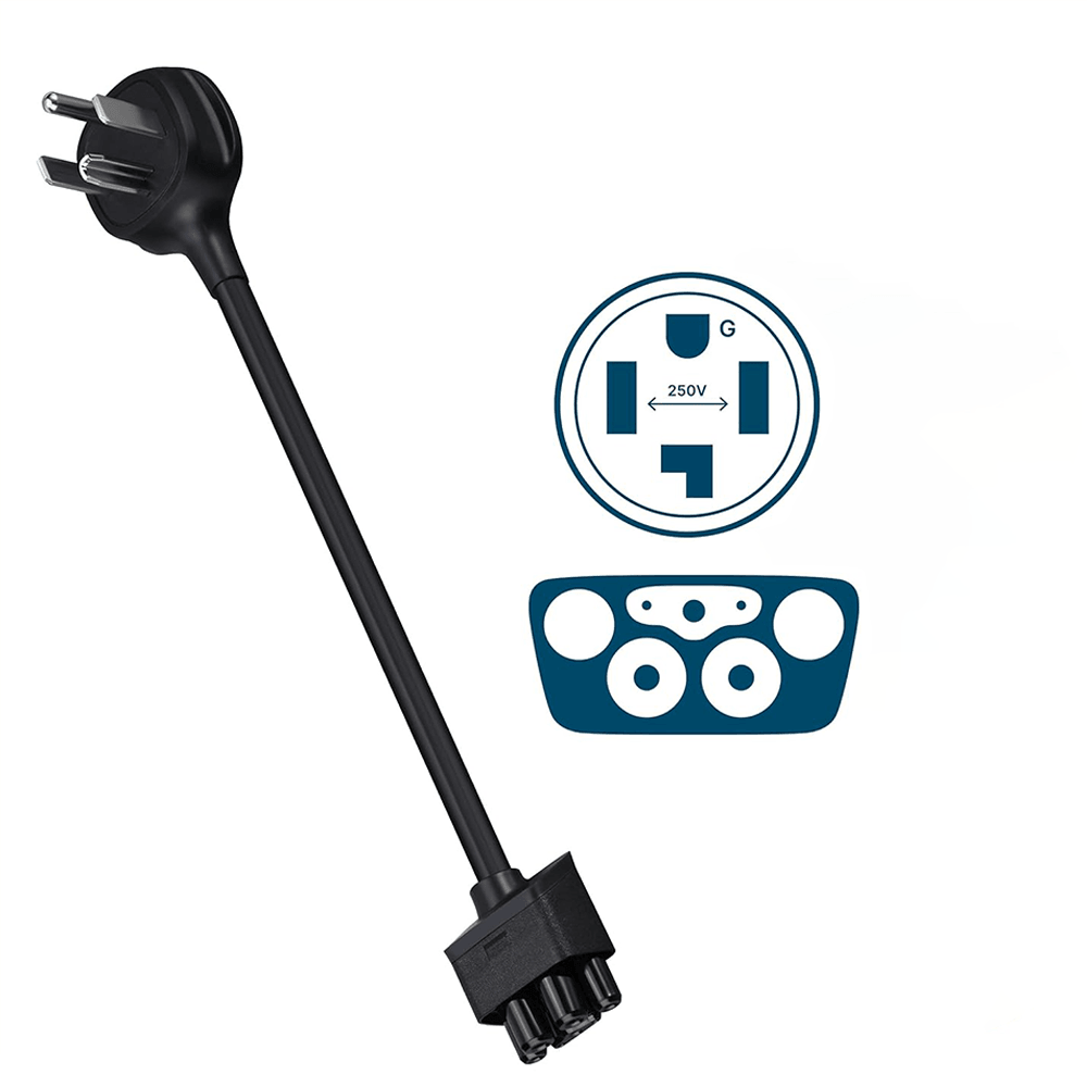 High-Quality NEMA Extension Cord for Tesla Gen 2 EV Charger - Compatible with Tesla Mobile Connector - Evooor