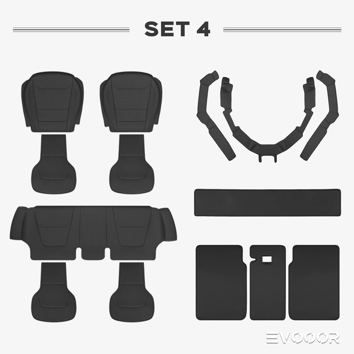 Kit de protection intérieure tout-en-un en cuir Napa pour Tesla Model Y Juniper 2025+
