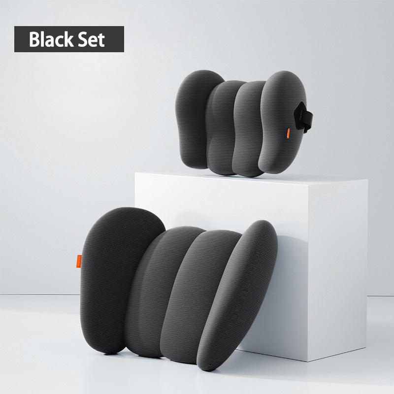 Tesla Model S/X/3/Y 3D Memory Foam Breathable Headrest Waist Pillow Seat Support - Evooor