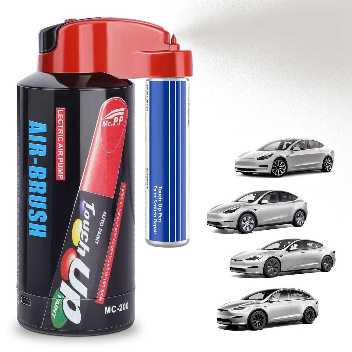 Car Body Touch Up Paint Electric Sprayer Repair Kit for Tesla 3/Y/S/X - Evooor