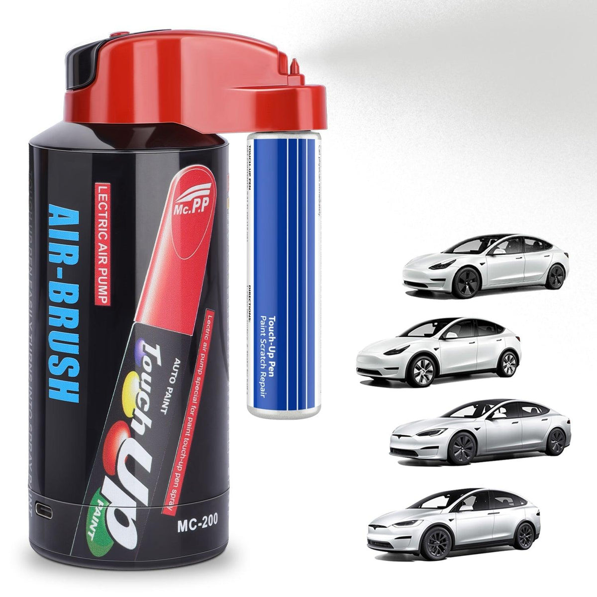 Car Body Touch Up Paint Electric Sprayer Repair Kit for Tesla 3/Y/S/X - Evooor
