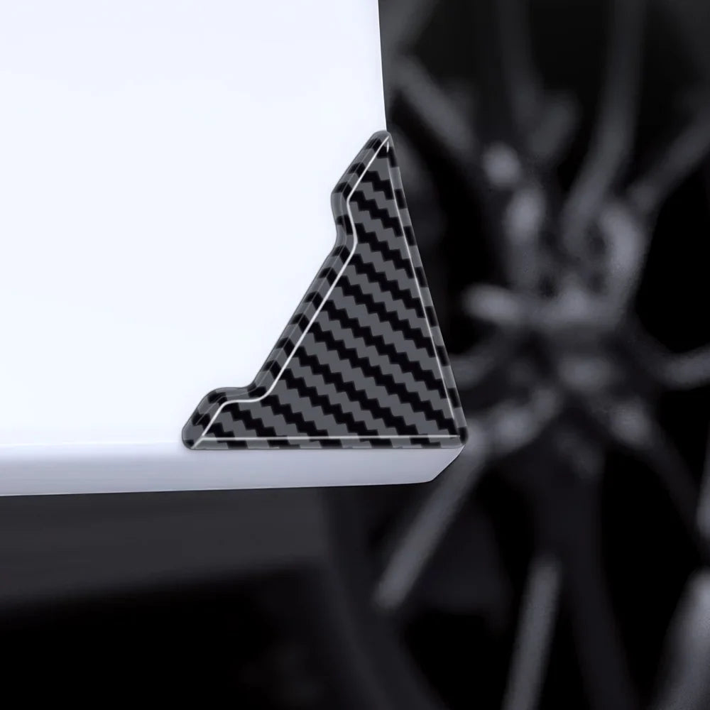 Universal PVC Carbon Pattern Car Door Corner Guards - Protect Your Vehicle with Style - Evooor