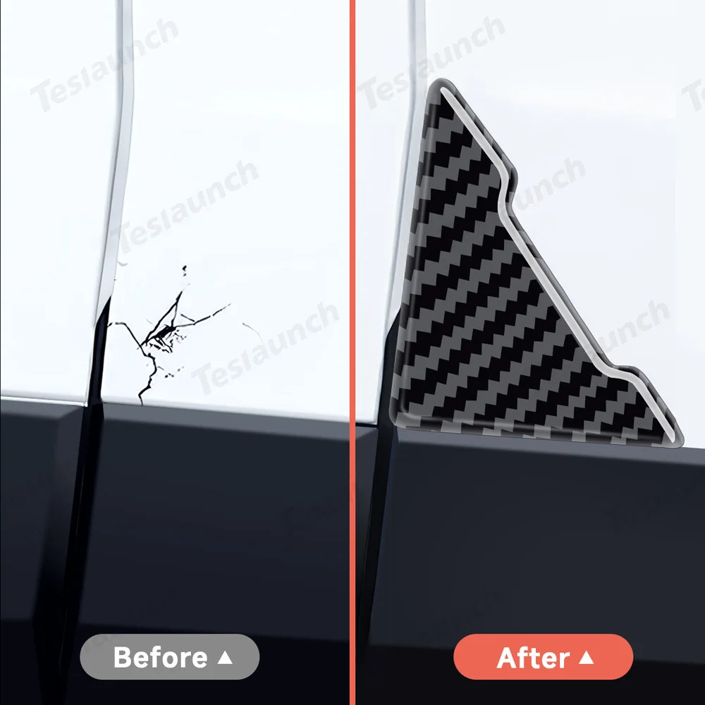 Universal PVC Carbon Pattern Car Door Corner Guards - Protect Your Vehicle with Style - Evooor