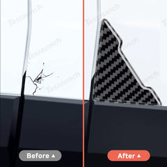 Universal PVC Carbon Pattern Car Door Corner Guards - Protect Your Vehicle with Style - Evooor