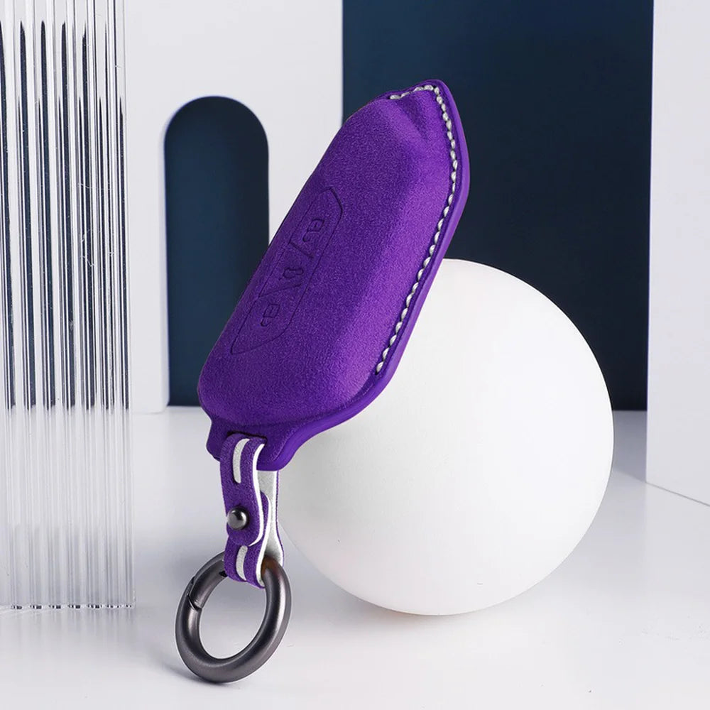 Alcantara Car Remote Key Case Cover For VW ID.3 2025 - Evooor