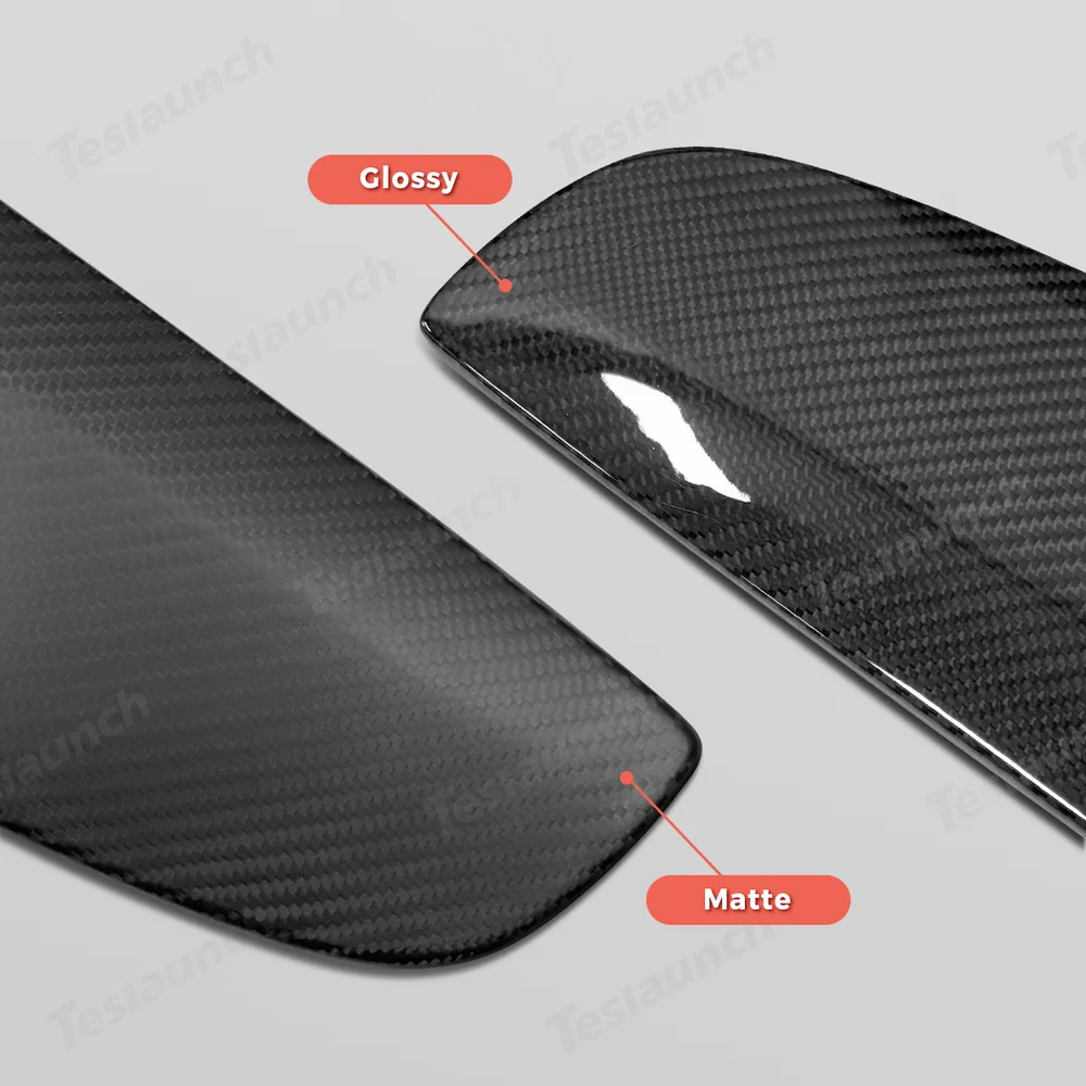 Premium Carbon Fiber A-Pillar Window Trim Upgrade Compatible with Tesla Model Y Beyond 2025 - Evooor