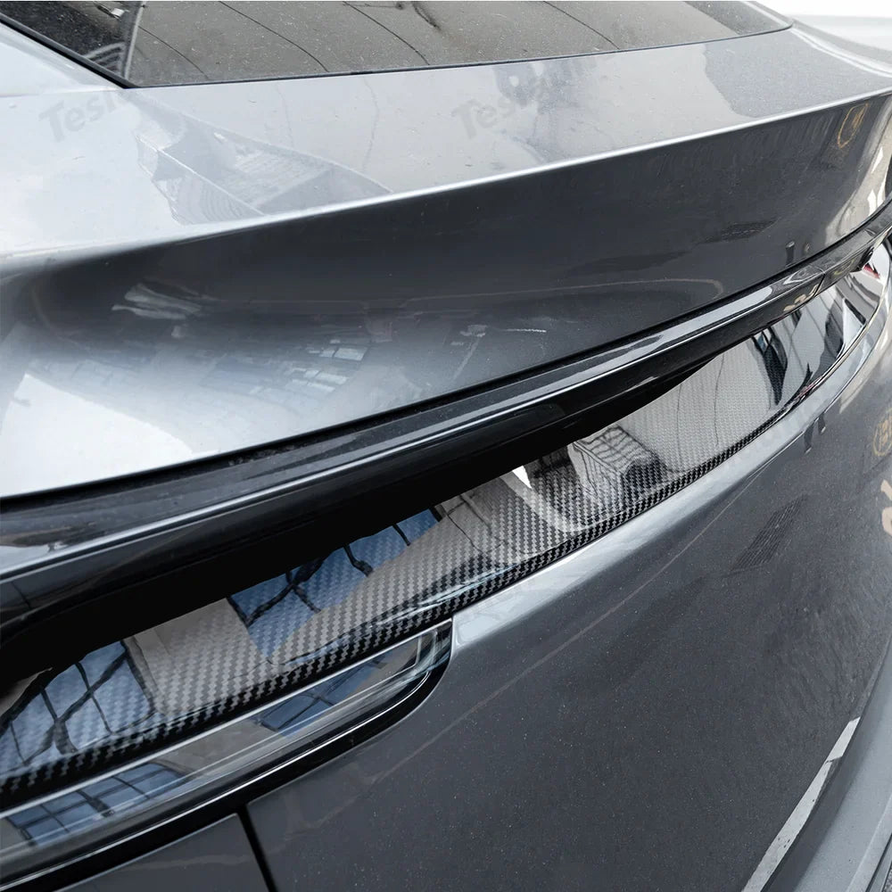 High-Quality Carbon Fiber Rear Tailgate Trim for Tesla Model Y - Enhance Your Vehicle's Style with This Juniper 2025+ Trim Piece - Evooor