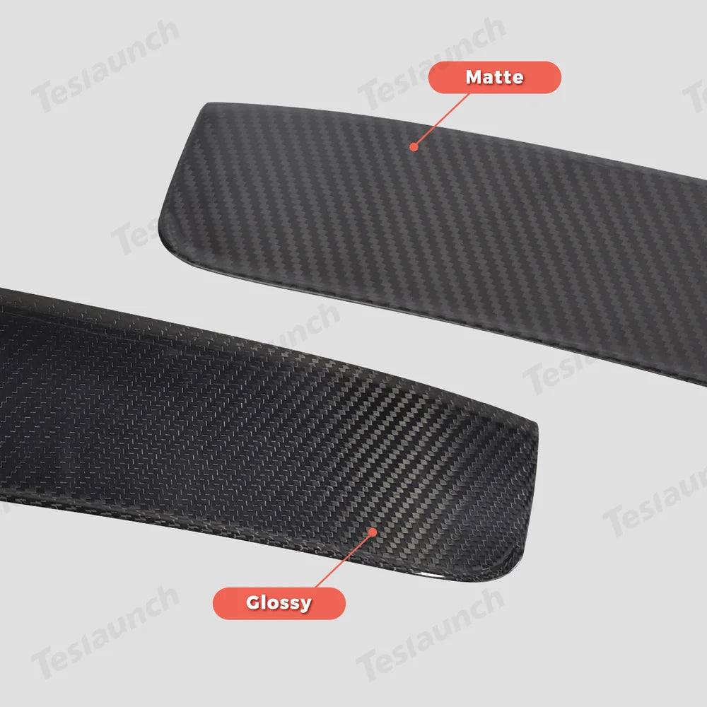 High-Quality Carbon Fiber Rear Tailgate Trim for Tesla Model Y - Enhance Your Vehicle's Style with This Juniper 2025+ Trim Piece - Evooor