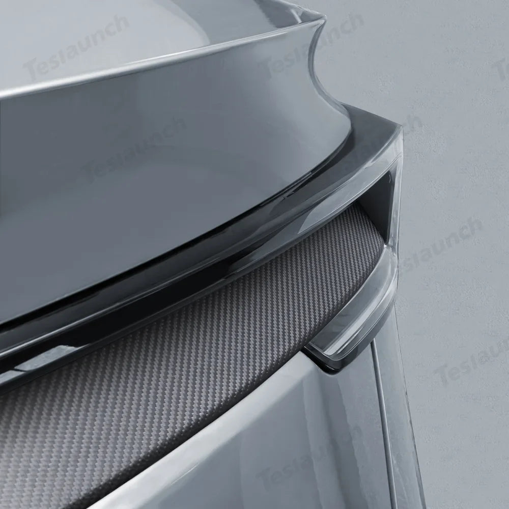 High-Quality Carbon Fiber Rear Tailgate Trim for Tesla Model Y - Enhance Your Vehicle's Style with This Juniper 2025+ Trim Piece - Evooor