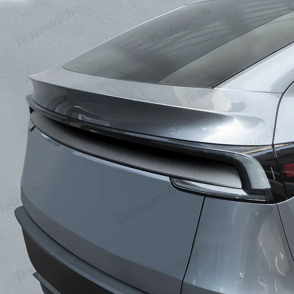 High-Quality Carbon Fiber Rear Tailgate Trim for Tesla Model Y - Enhance Your Vehicle's Style with This Juniper 2025+ Trim Piece - Evooor