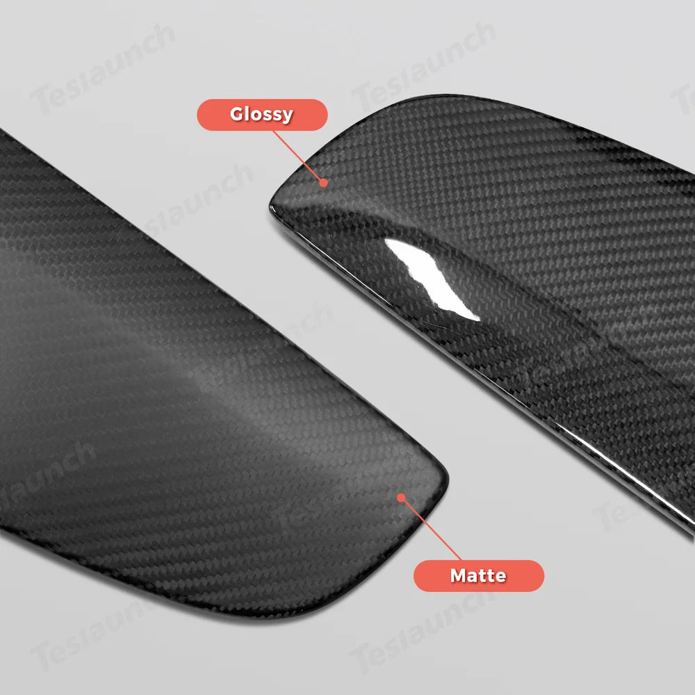 Tesla Model Y Juniper 2025+ - Upgraded Center Trim Cover in Genuine Carbon Fiber for Steering Wheel Airbag - Evooor