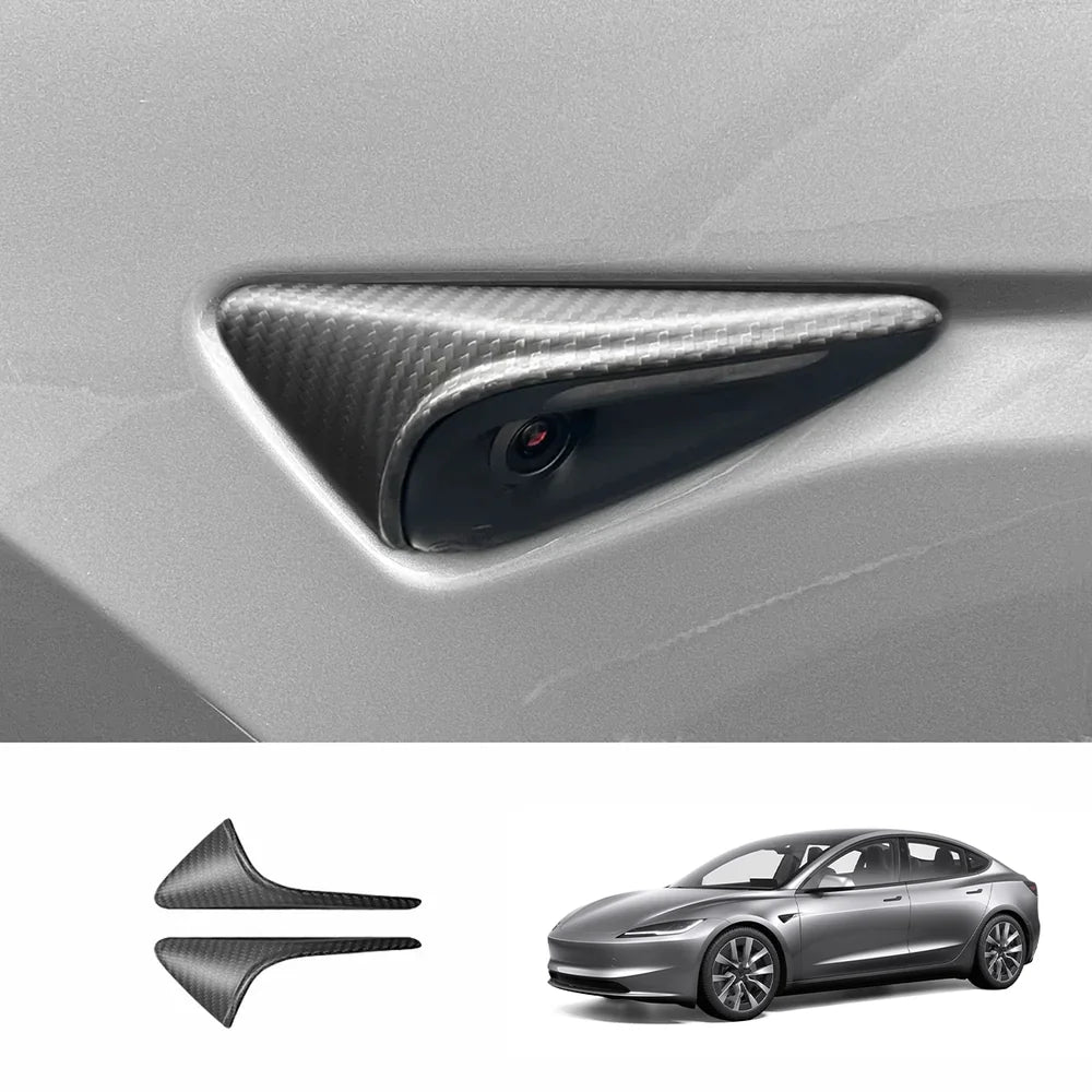 Tesla Model S/X/3/Y [Real Carbon Fiber] Turn Signal Cover(1 Pair) (2017+)