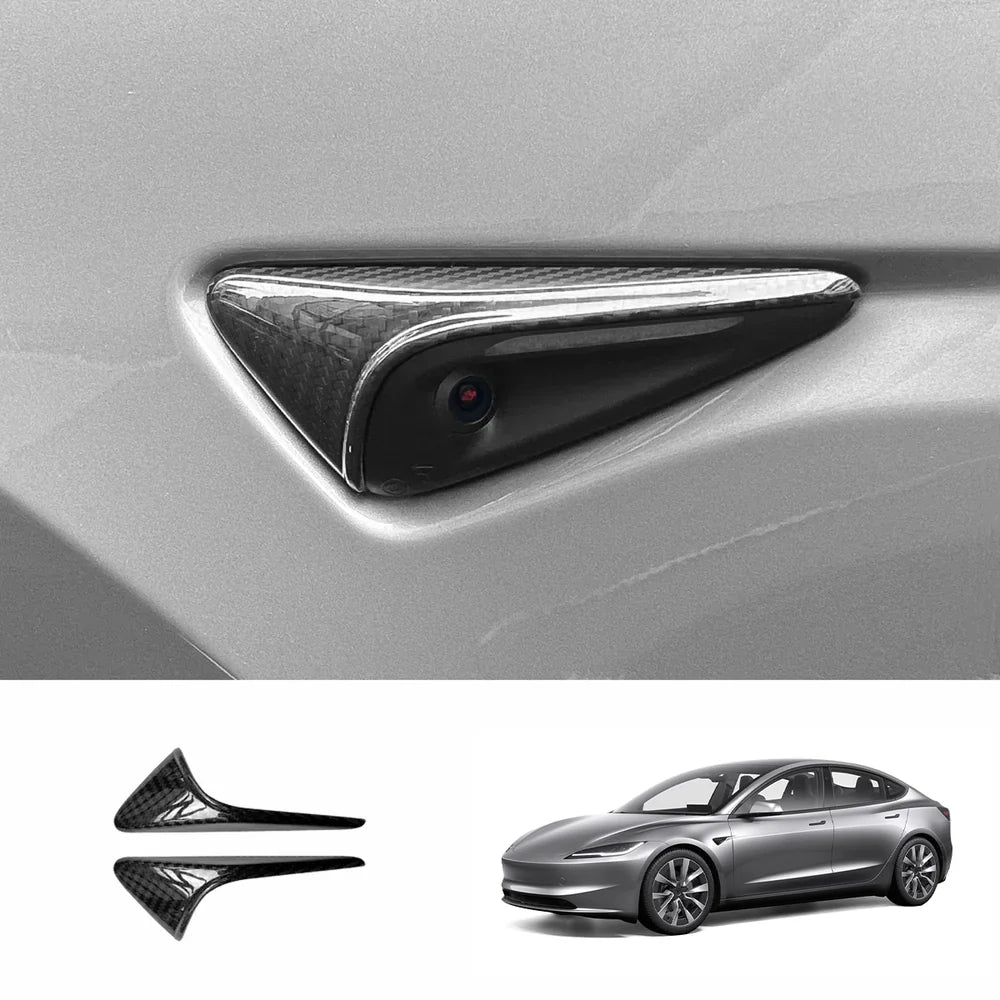 Tesla Model S/X/3/Y [Real Carbon Fiber] Turn Signal Cover(1 Pair) (2017+)