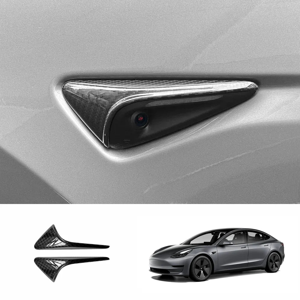 Tesla Model S/X/3/Y [Real Carbon Fiber] Turn Signal Cover(1 Pair) (2017+)