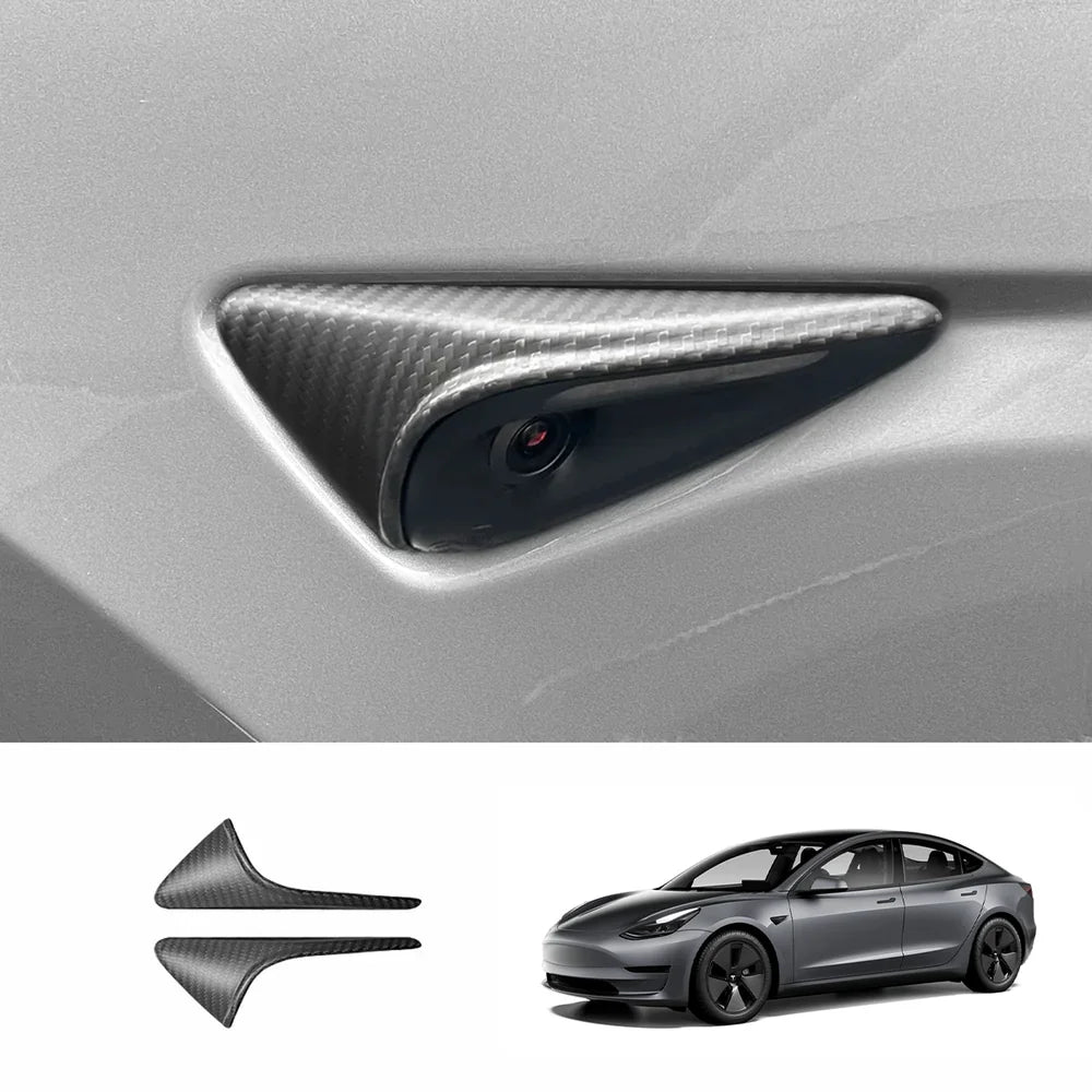 Tesla Model S/X/3/Y [Real Carbon Fiber] Turn Signal Cover(1 Pair) (2017+)