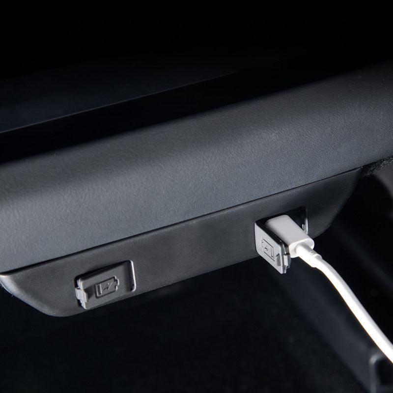 Deep Secure Rear Port Protective Rear Seat USB Port Cover for 2024 Model 3 Highland: Keep ...