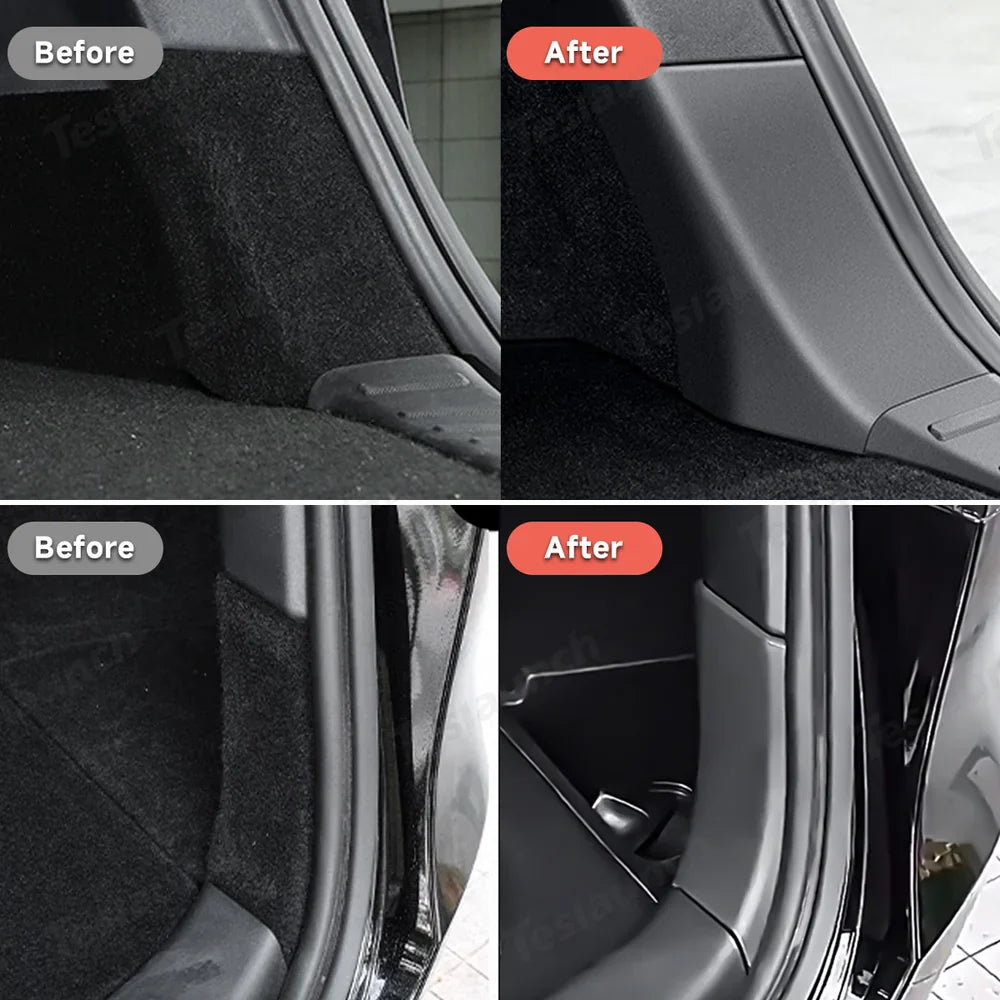 Enhanced Protection Rear Trunk Bumper Guards for Tesla Model Y - Safeguard Your Vehicle with Style - Evooor