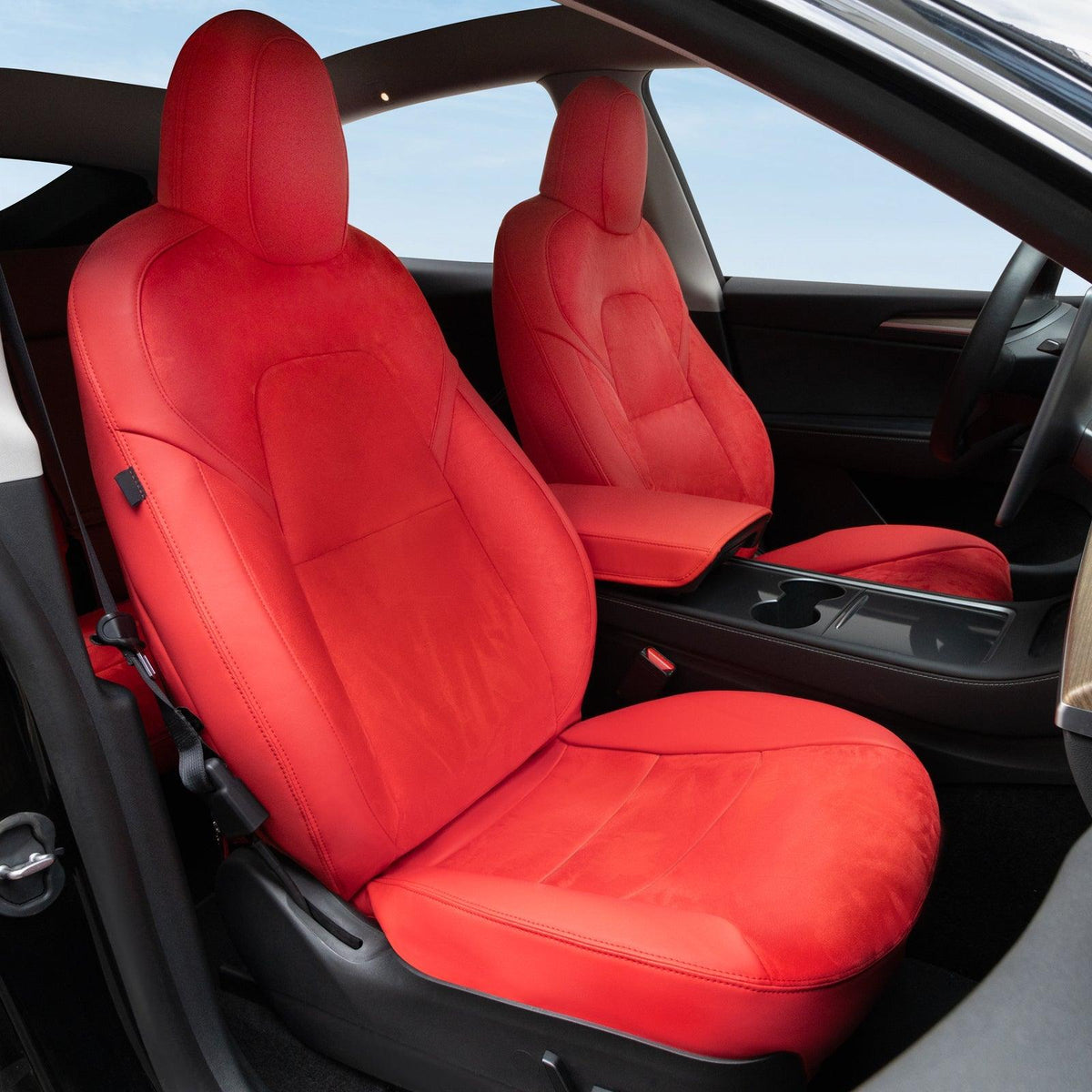 Premium Full Coverage Seat Protector Set for Tesla Model Y 5-Seater 2020-2024 - Evooor