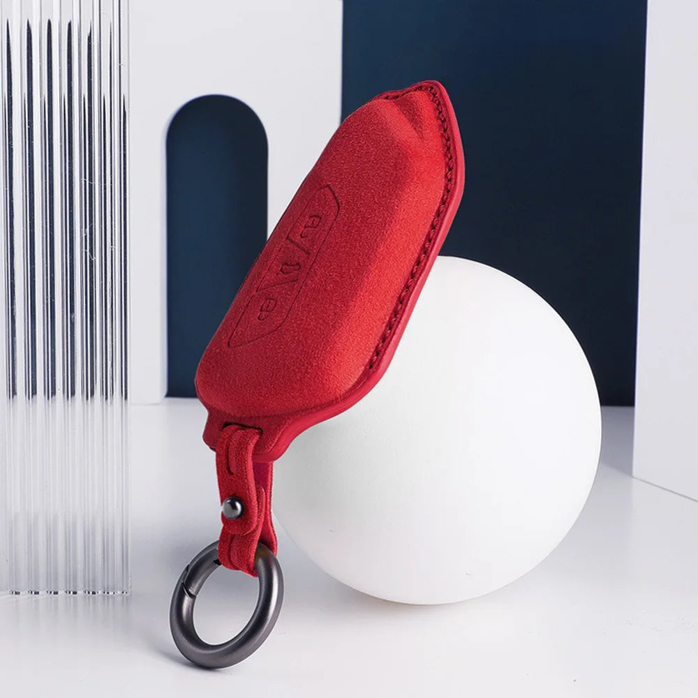 Alcantara Car Remote Key Case Cover For VW ID.3 2025 - Evooor