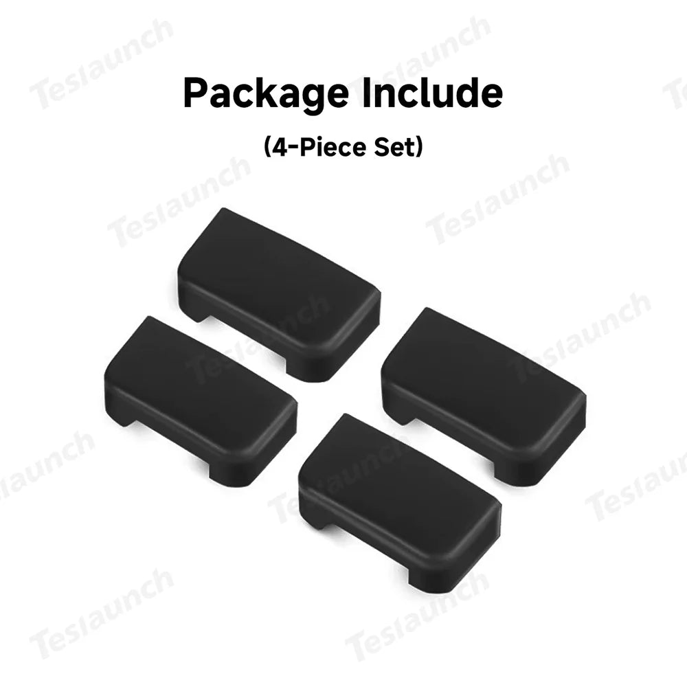 4-Piece Set Anti-Kick Seat Slide Rail Covers for Tesla Model Y & Model 3 - Protect Your Car's Interior from Wear and Tear - Evooor