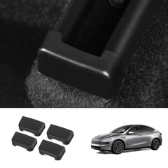 4-Piece Set Anti-Kick Seat Slide Rail Covers for Tesla Model Y & Model 3 - Protect Your Car's Interior from Wear and Tear - Evooor