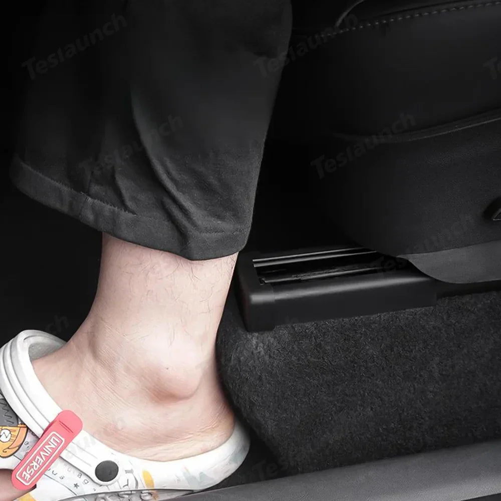 4-Piece Set Anti-Kick Seat Slide Rail Covers for Tesla Model Y & Model 3 - Protect Your Car's Interior from Wear and Tear - Evooor