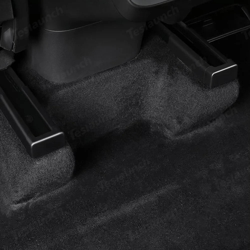 4-Piece Set Anti-Kick Seat Slide Rail Covers for Tesla Model Y & Model 3 - Protect Your Car's Interior from Wear and Tear - Evooor