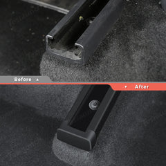 4-Piece Set Anti-Kick Seat Slide Rail Covers for Tesla Model Y & Model 3 - Protect Your Car's Interior from Wear and Tear - Evooor
