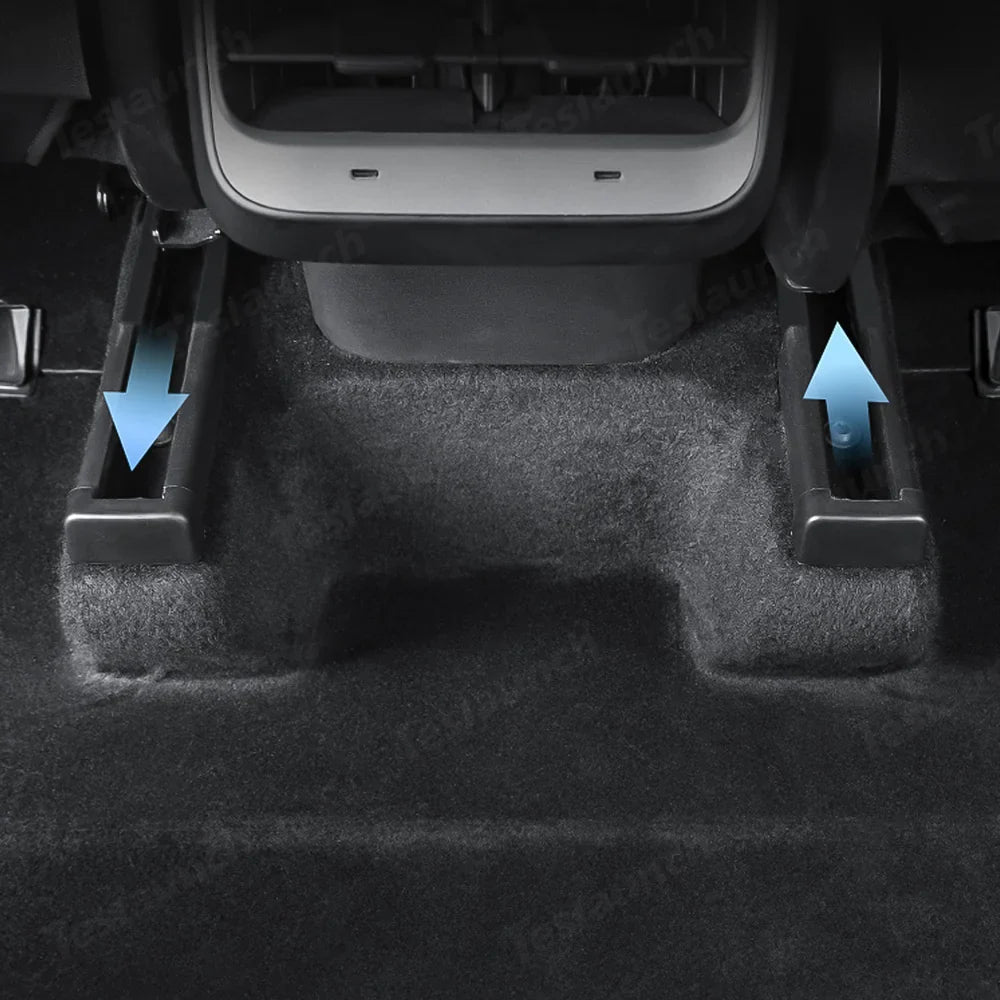 4-Piece Set Anti-Kick Seat Slide Rail Covers for Tesla Model Y & Model 3 - Protect Your Car's Interior from Wear and Tear - Evooor
