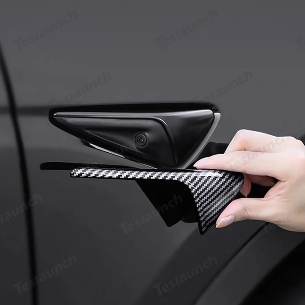 3-Pack Side Camera Protective Covers for Tesla Models Y & 3 - Compatible with Juniper 2025+ and Highland 2024+ Versions - Evooor