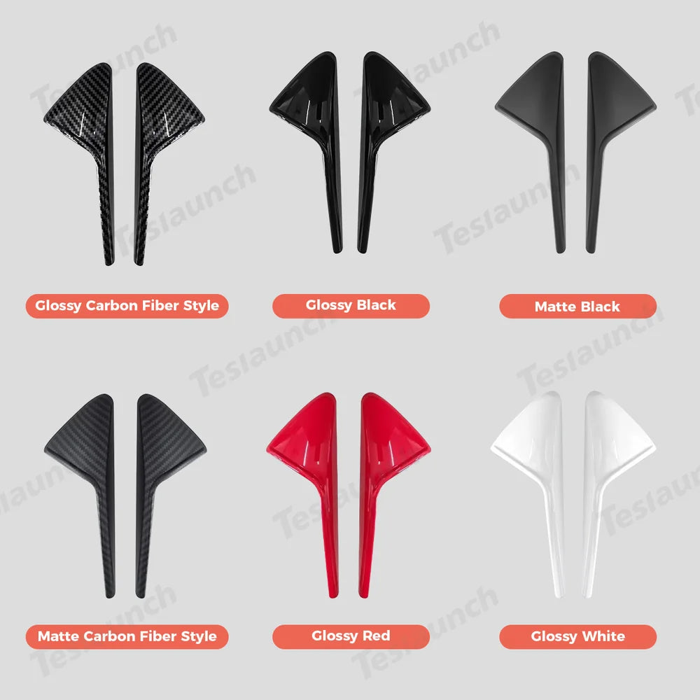 3-Pack Side Camera Protective Covers for Tesla Models Y & 3 - Compatible with Juniper 2025+ and Highland 2024+ Versions - Evooor