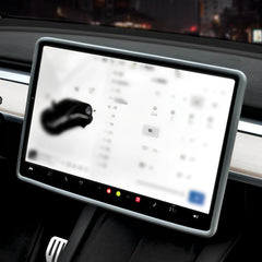 Model 3/Y Plaid Silicone Dashboard Screen Protector Protective Frame for Tesla(2017-2024)(Suitable for Model 3 Highland)